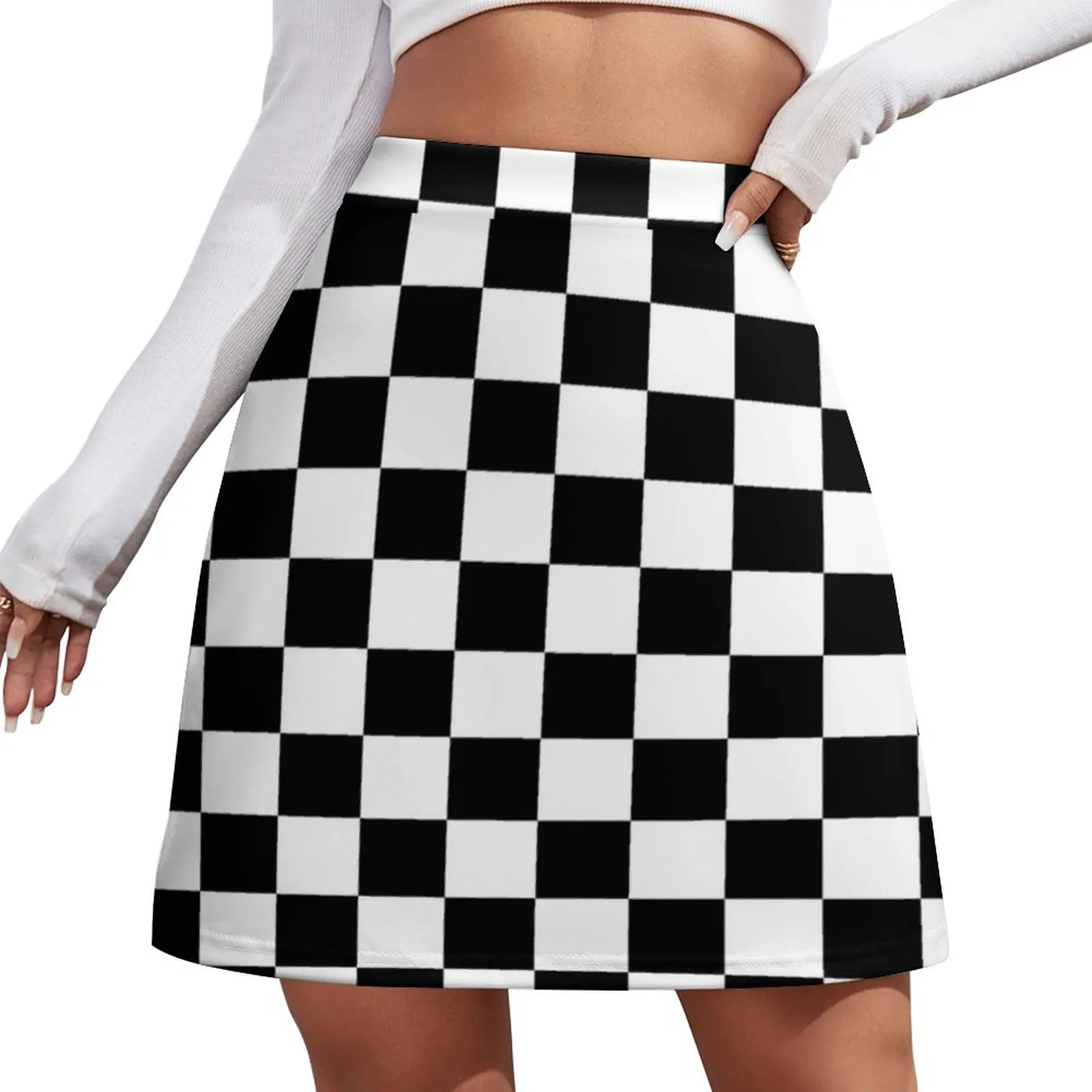 

Checkered Racing Car Flag Pillow and Cushion Cover Mini Skirt night club outfit korean style skirt Mini Skirt