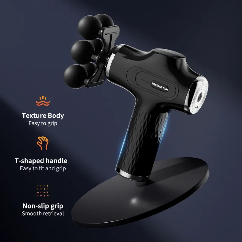 10 head massage gun muscle relaxation electric vibration fascia gun for relaxing the body and massaging handheld massager - view 3