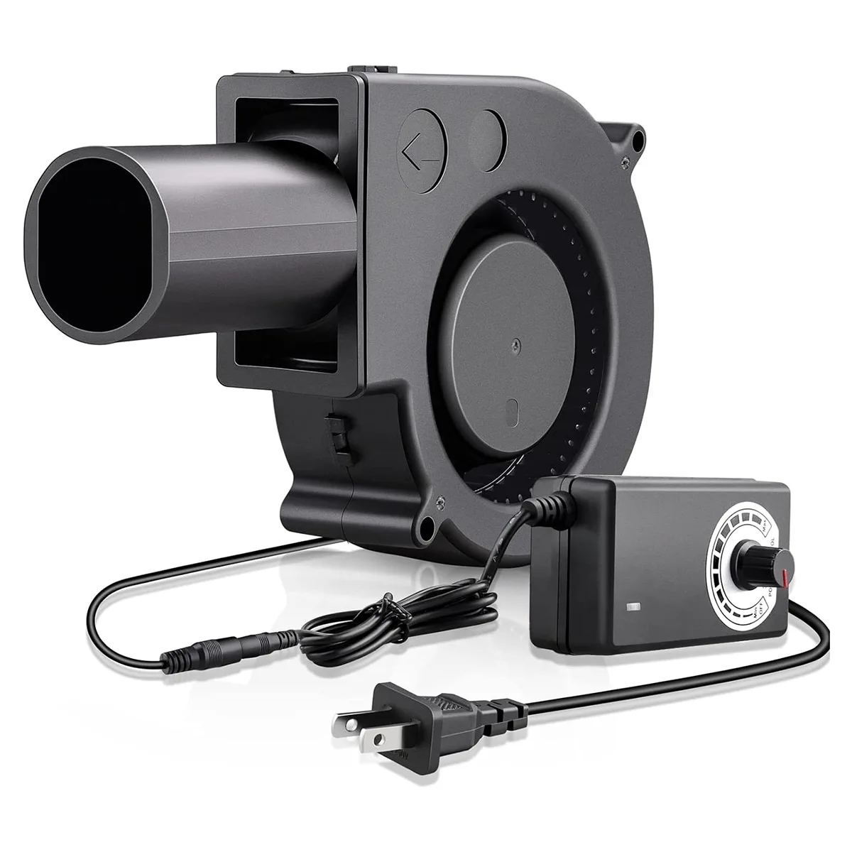 110 فولت-220 فولت تيار مستمر 12 فولت 2A شواء مروحة صغيرة انفجار المحرك جمع الهواء قابل للتعديل سرعة الطبخ أداة يده الشواء منفاخ التخييم #1