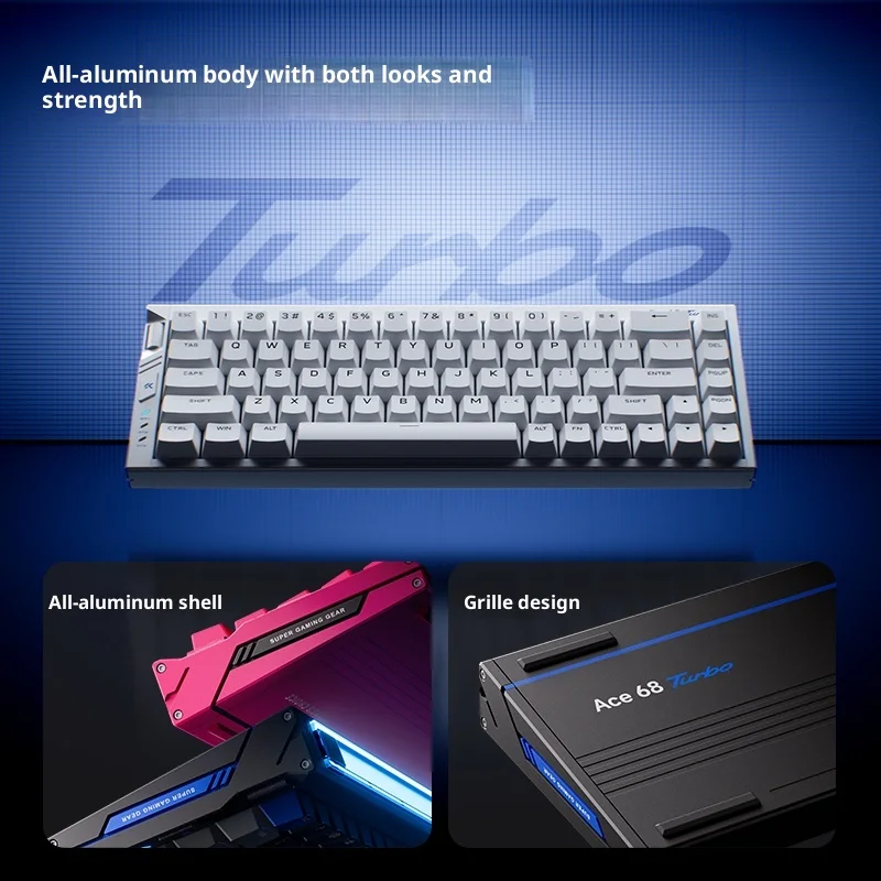 

MCHOSE Ace68 Turbo с магнитным переключателем, игровая клавиатура, частота возврата 16 К, для киберспорта, выделенная точность 0,001 мм, 0,06 мс, сверхнизкая задержка