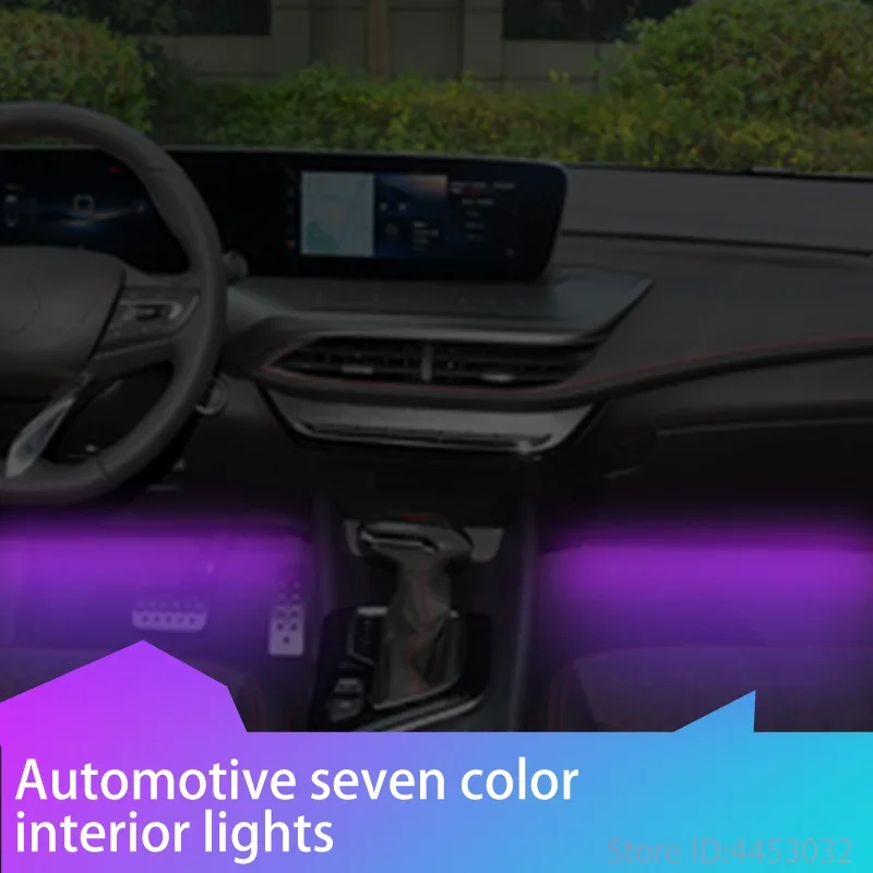 

Светодиод RGB для Buick gl8 regal encore Недавно обновленный автомобильный ножной окружающий свет с USB неоновым освещением настроения Подсветка Приложение для управления музыкой