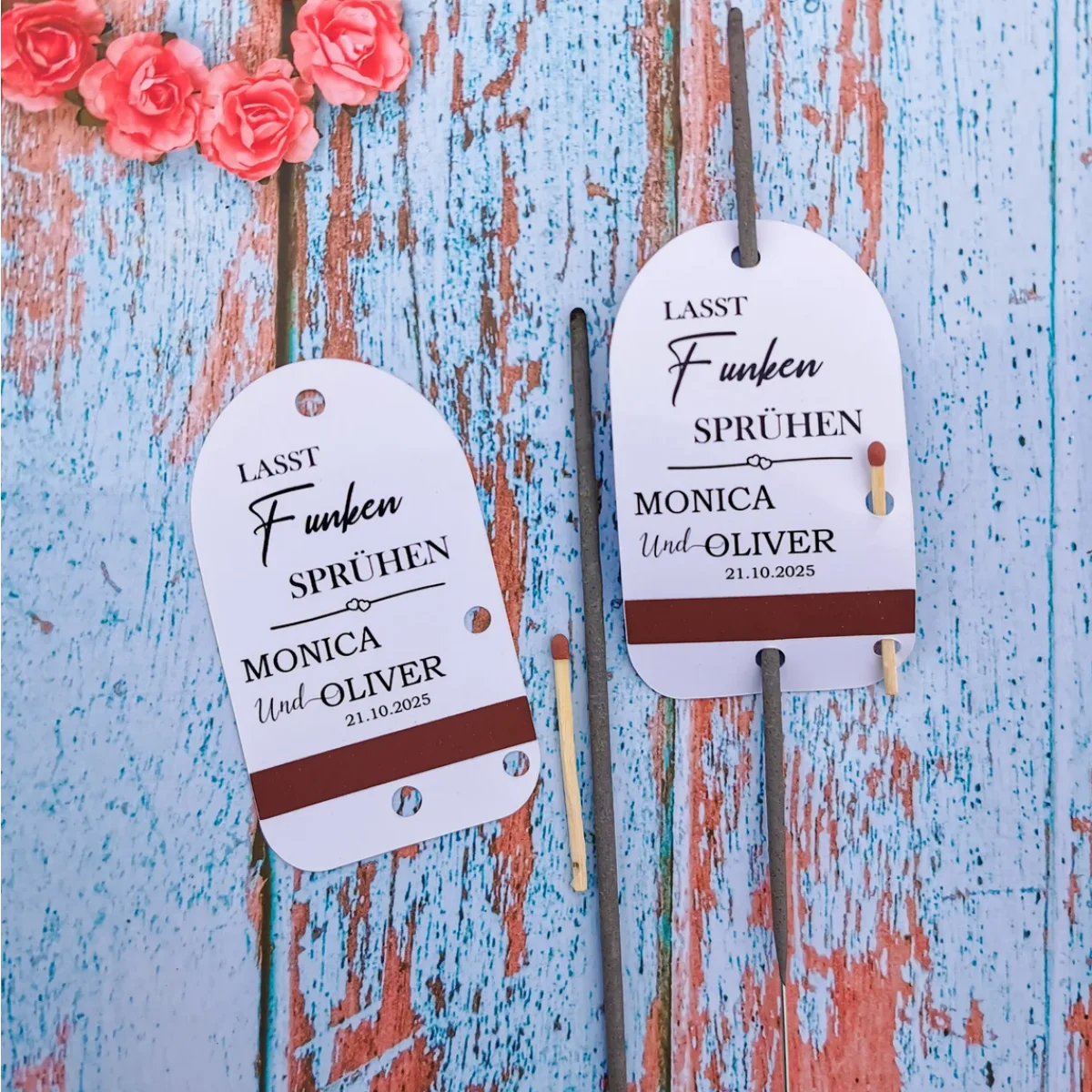 

Hochzeit Wunderkerzen Etiketten Personalisierte. Для свадьбы, вечерние, Юбилейный заказ