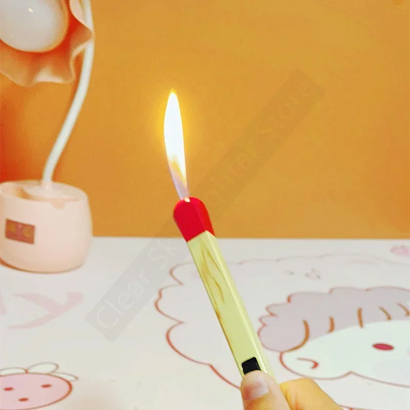 New Super Long Match Butane Gas Lighter Torch Refillable Lighter Home Kitchen Candle Ignition Gadget Outdoor Men Gifts