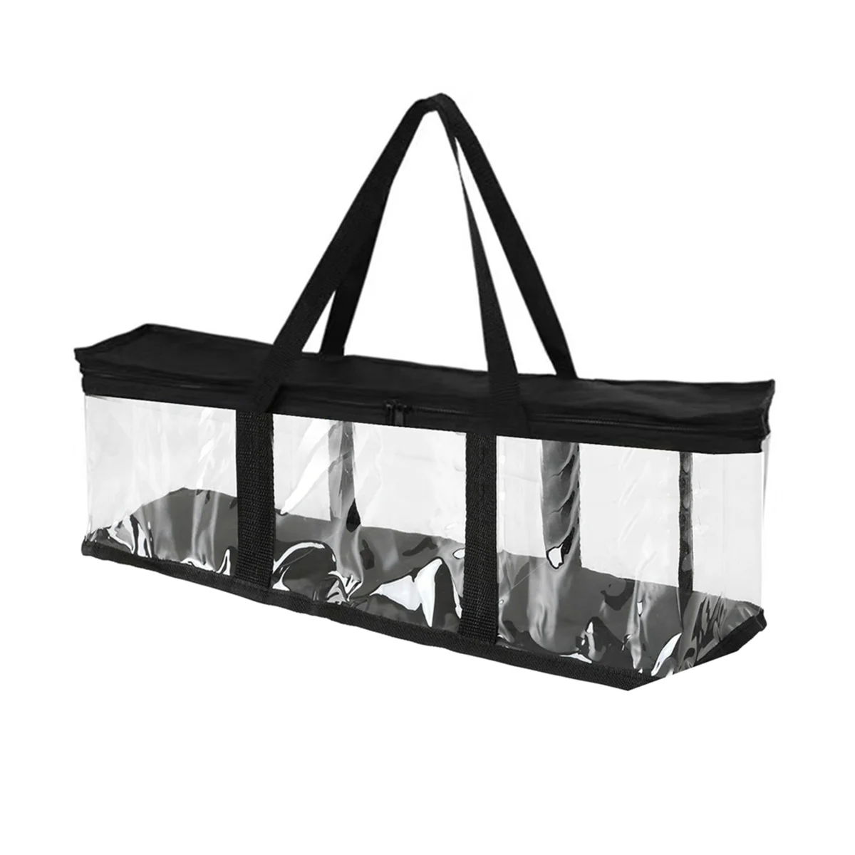 DVD Storage Bags CD DISC Comic Book File Toy Clothes Handle Organizer Big Clear Tote Case Home Cabinet Organization