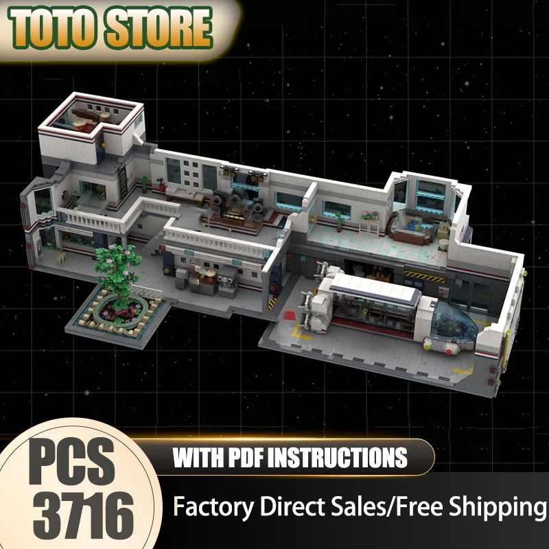 

Модель City Street View Moc Building Blocks Удовольствие Haven Космическая станция Модель Технология Кирпичи DIY Сборка Праздничные игрушки Подарок