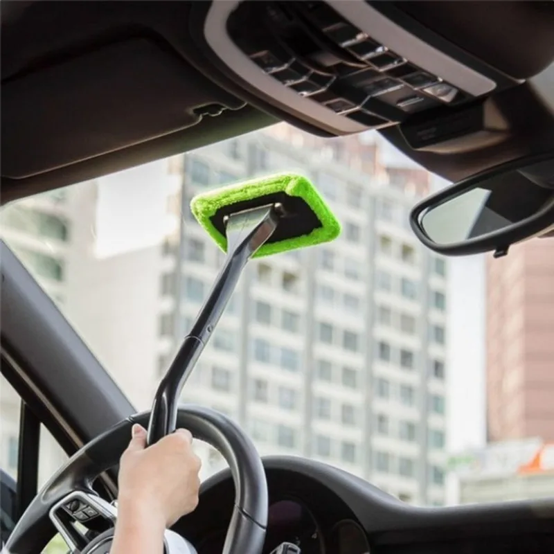 

Car Glass Cleaning Brush Kit Windshield Cleaning Washing Tool Interior Car Glass Wiper with Long Handle Car Accessories