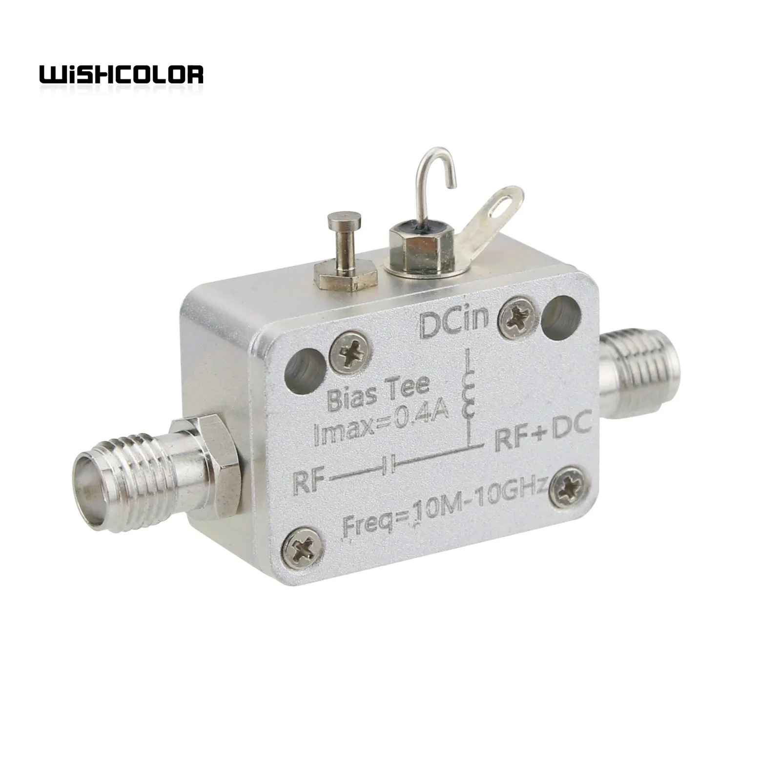 

Wishcolor 10MHz-10GHz RF Isolator DC Block Coaxial Bias Tee 400mA DC Feed with SMA Female Connector High Quality RF Accessory