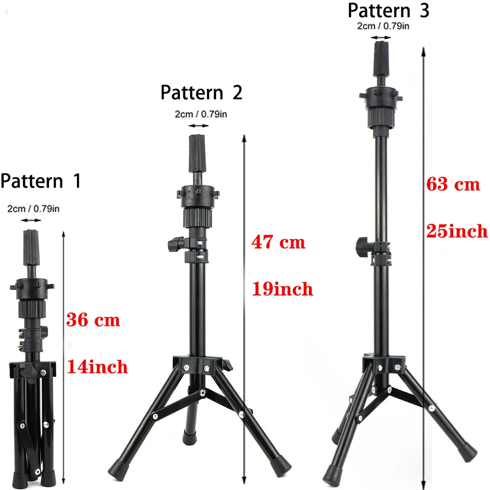 New Mannequin Head Wig Stand Canvas Block Head With Adjustable Mannequin Head Tripod For Wigs Making Display Wth Wig Caps T Pins