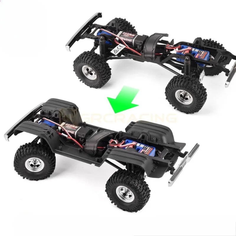 Rc Crawler Car Trxs 1/18 Trx4m F150 Interior (3d Printing) Motor Cooling Fan Center Console Seat#g183w