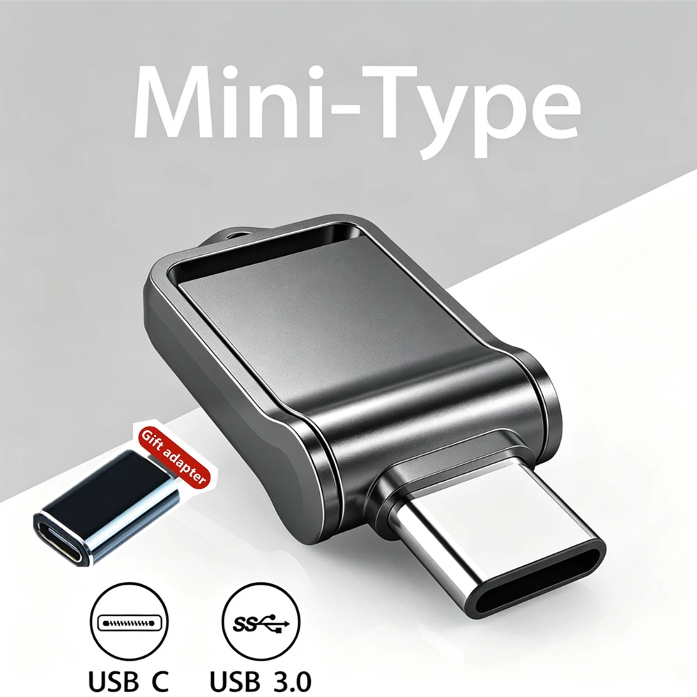 Mini 512GB OTG USB-Stick USB 3.0 Typ C für iPhone iPad 32G 128GB 256GB Pendrive Samsung Android Laptop Speicherstick