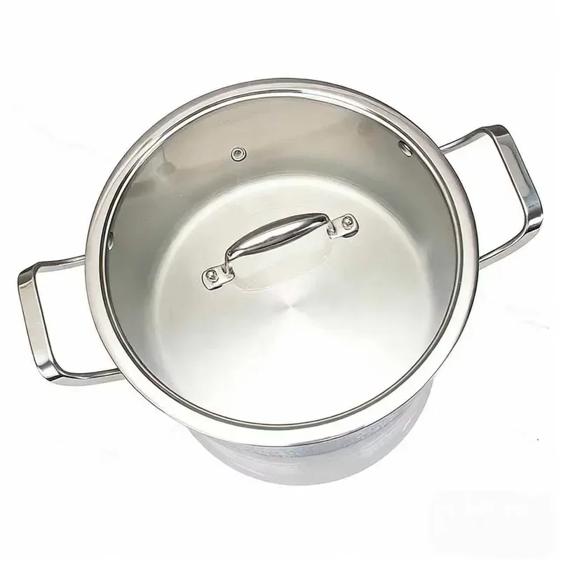 Factory Oem Odm Wholesaler Bohemian Eco-Friendly Tri Ply Stainless Steel Cookware Set Hot Selling Kitchen Ready to Ship