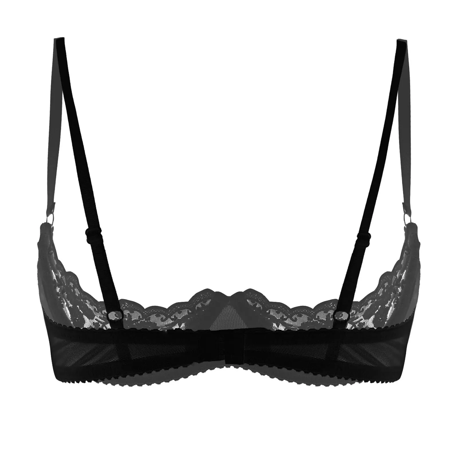 Womens Hiánytalan csipkével Átlátszó Tárt Alsónemű nyílt mellkasi Melltartó Fehérnemű sexi Alkalmazkodó m underwire Betol -ig bralette nightwear