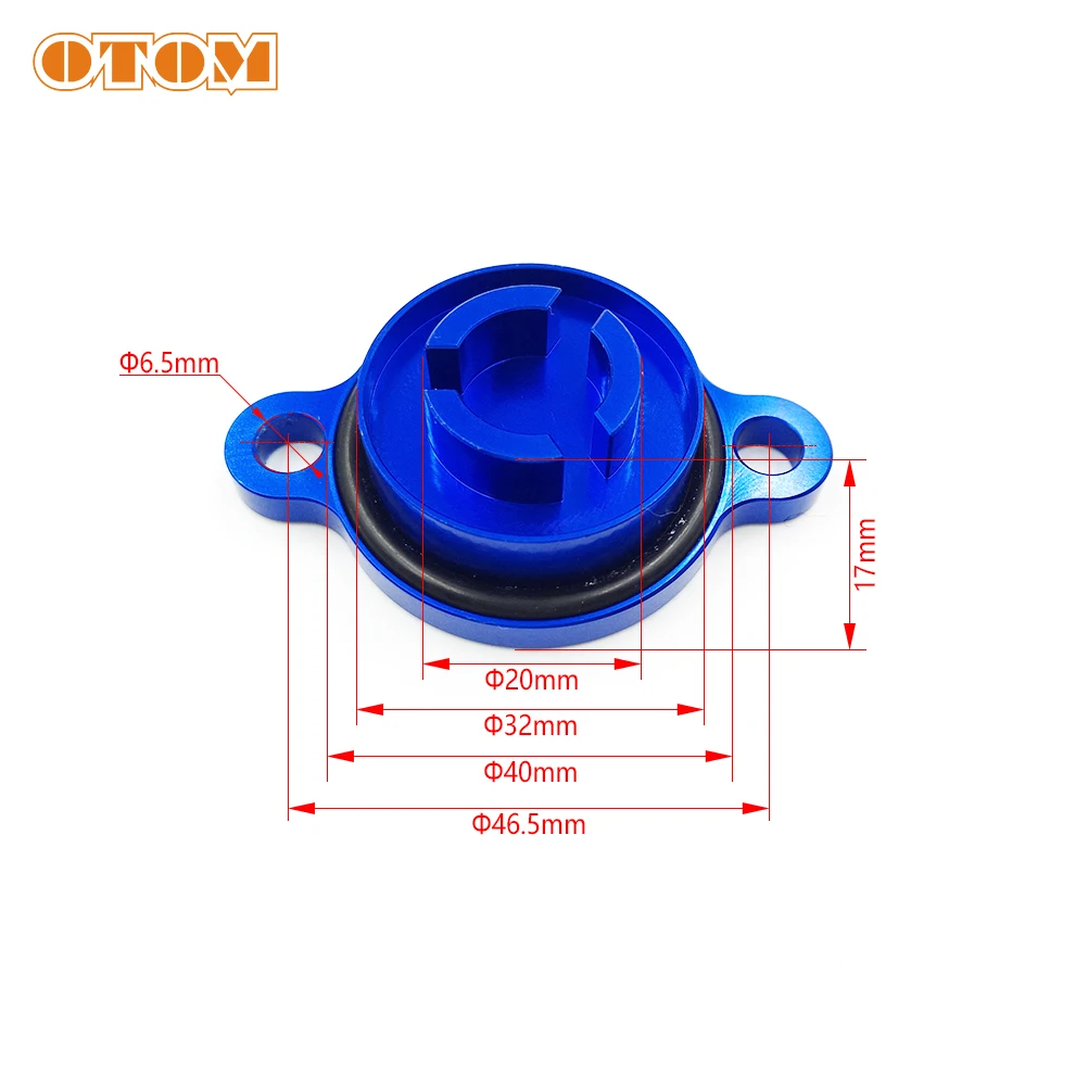 OTOM Motorcycle Aluminum Oil Filter Cup Engine Plug Cover (2nd) New Versio For ZONGSHEN NC250 NC450 Parts NC RX3 KAYO Motoland