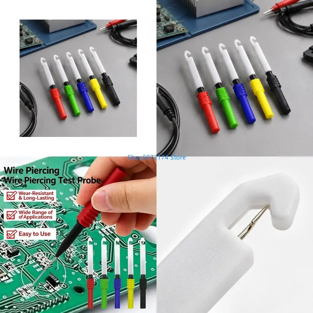 Y3NB Set of 5 Piercing Contacts for Current Testing Through Insulated Wire for Test