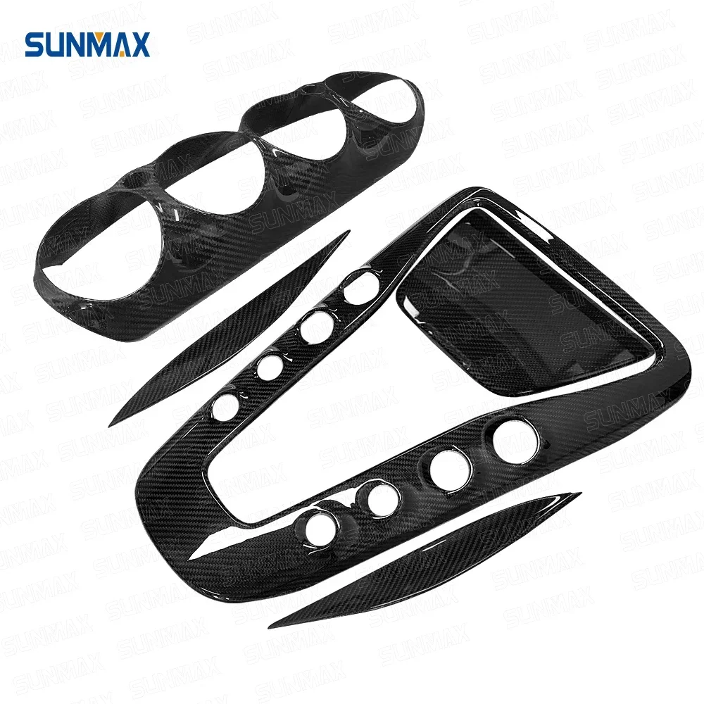 

Sunmax For Mercedes Benz AMG GT 2015-2018 Carbon Fiber Interior Trim Kits Dashboard Center Console Panel Cover Car Accessories