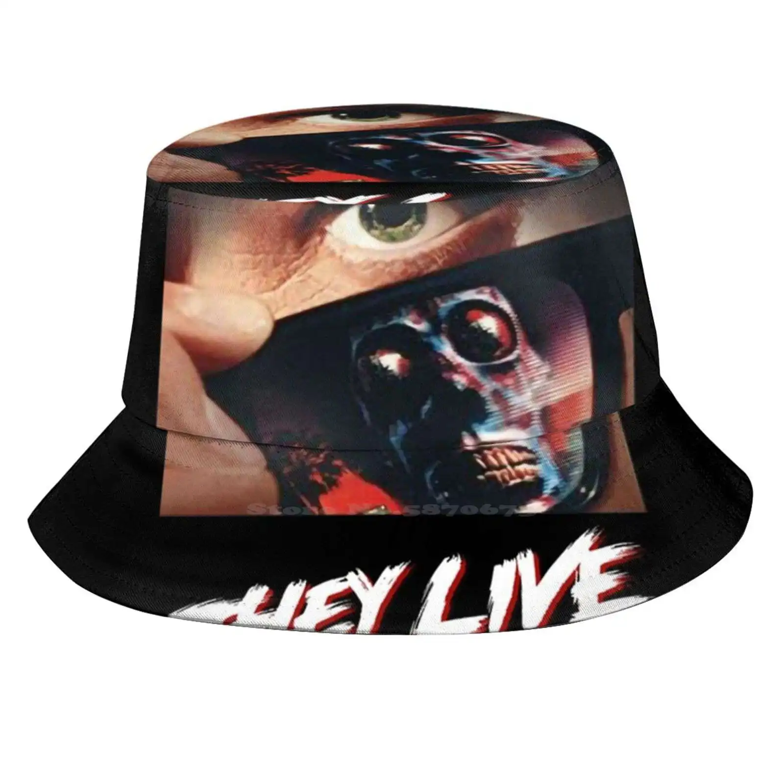 They Live Fisherman's Hat Bucket Hats Caps They Live Thegeekdaddy The Eighties Retro Roddy Piper Keith David Bubblegum Kick Ass