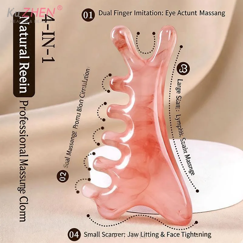 

Little Dolphin Gua Sha Massage Comb Fine-Tooth Scraping Meridian Massage Comb Relaxing Resin Body Massage Comb Head Massage Tool
