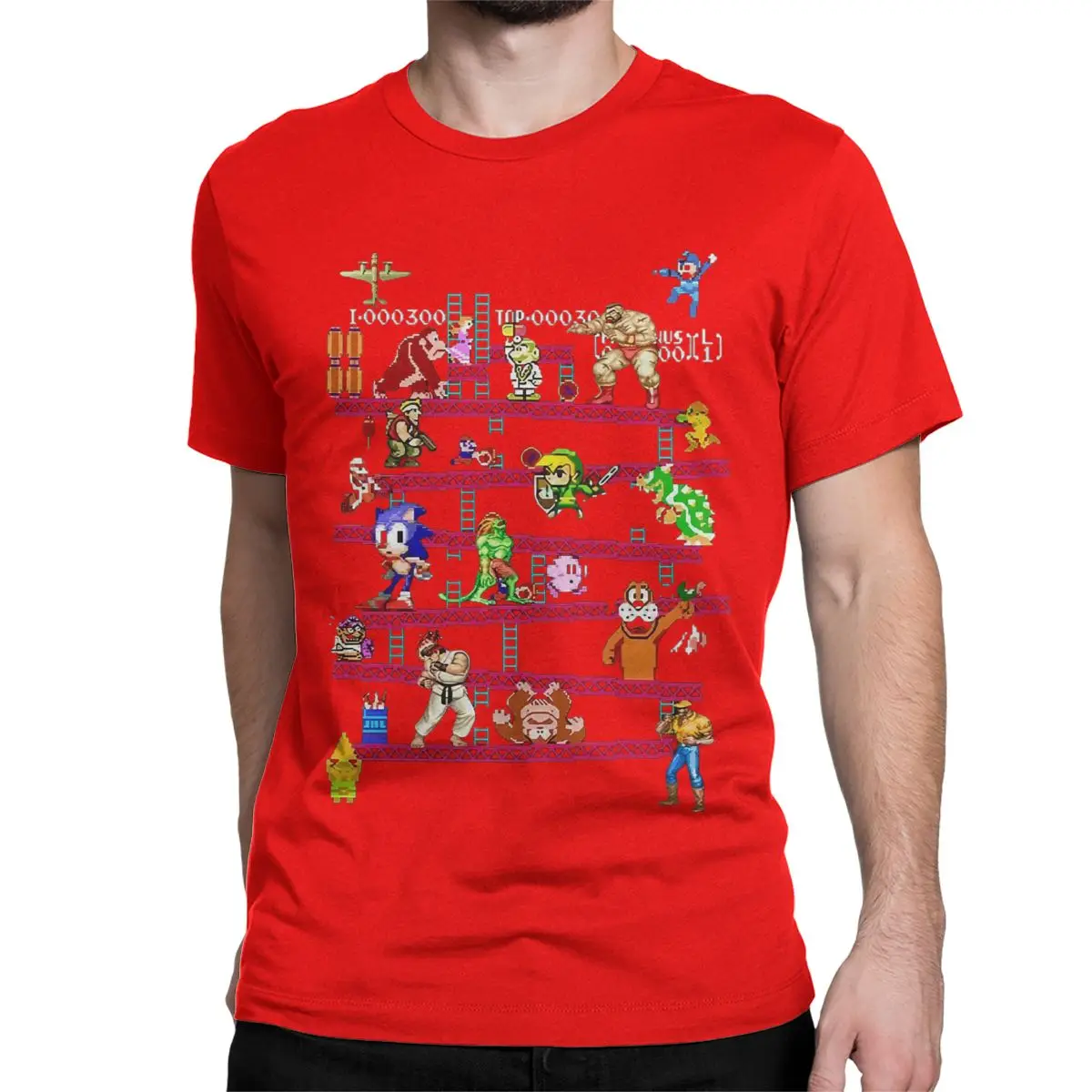Arcade Game Collage T-Shirt 4