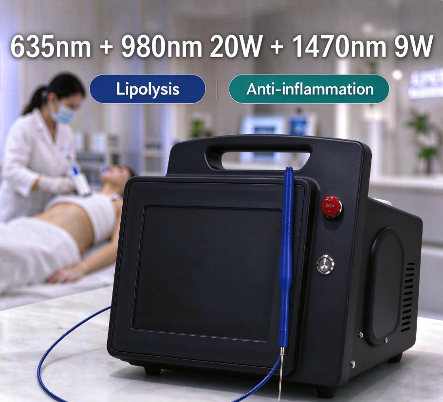 Laser Skin Resurfacing Machine - Fabryczna wyprzedaż: 980nm+1470nm+635nm 30+9W jednofunkcyjna maszyna