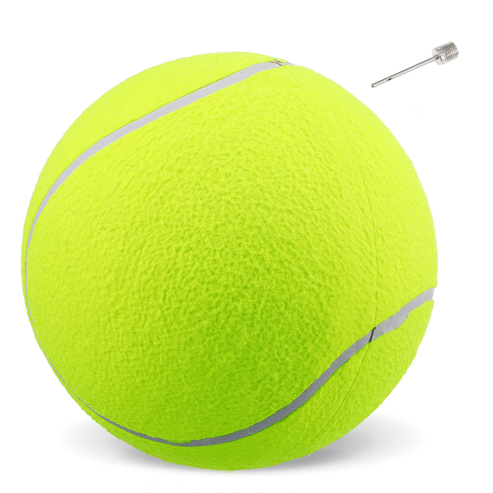 

Giant Tennis Balls 95 Inch Diameter Light Green Nylon Durable Soft Dog Cat Toy Pet Exercise Fetch Toy Large Size