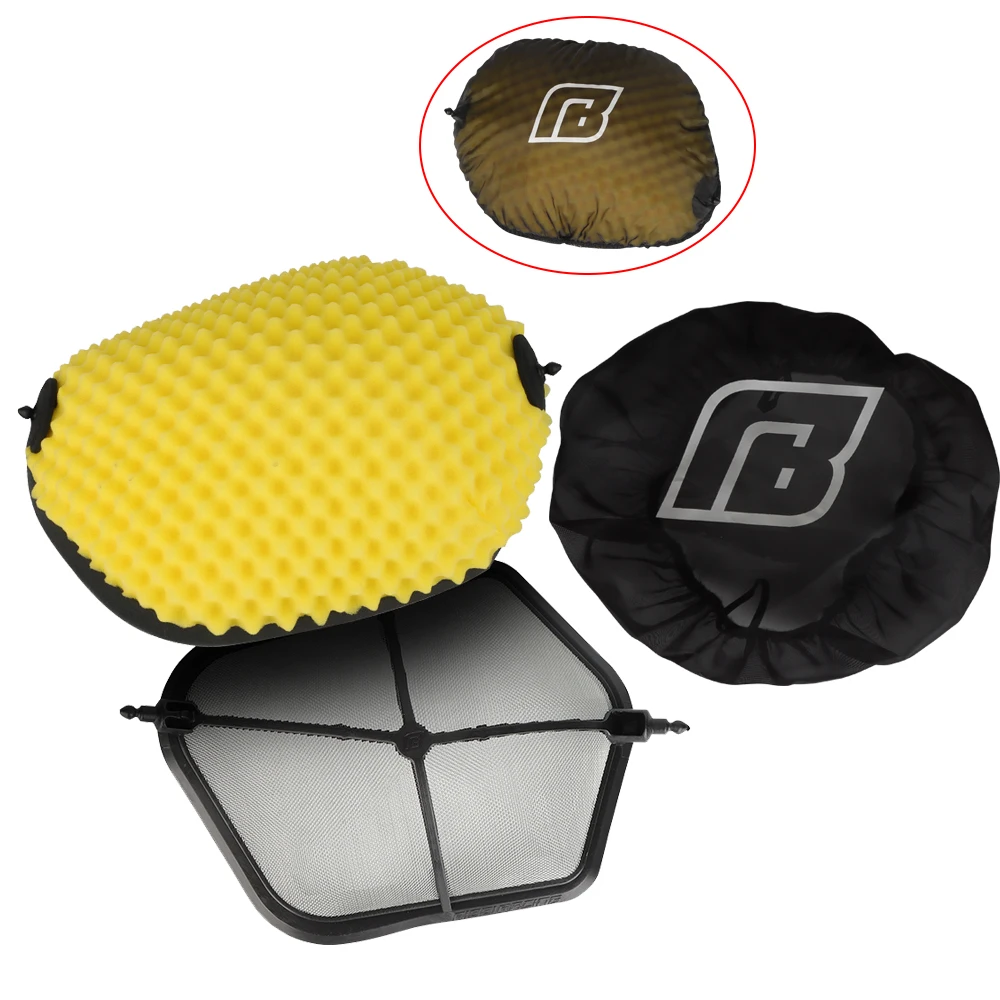 

NIBBI Motorcycle High Flow Dual Foam Sponge Air Filter Bracket Kit KTM Husqvarna Motocross Air Cleaner Dirt Bike Filter Holder