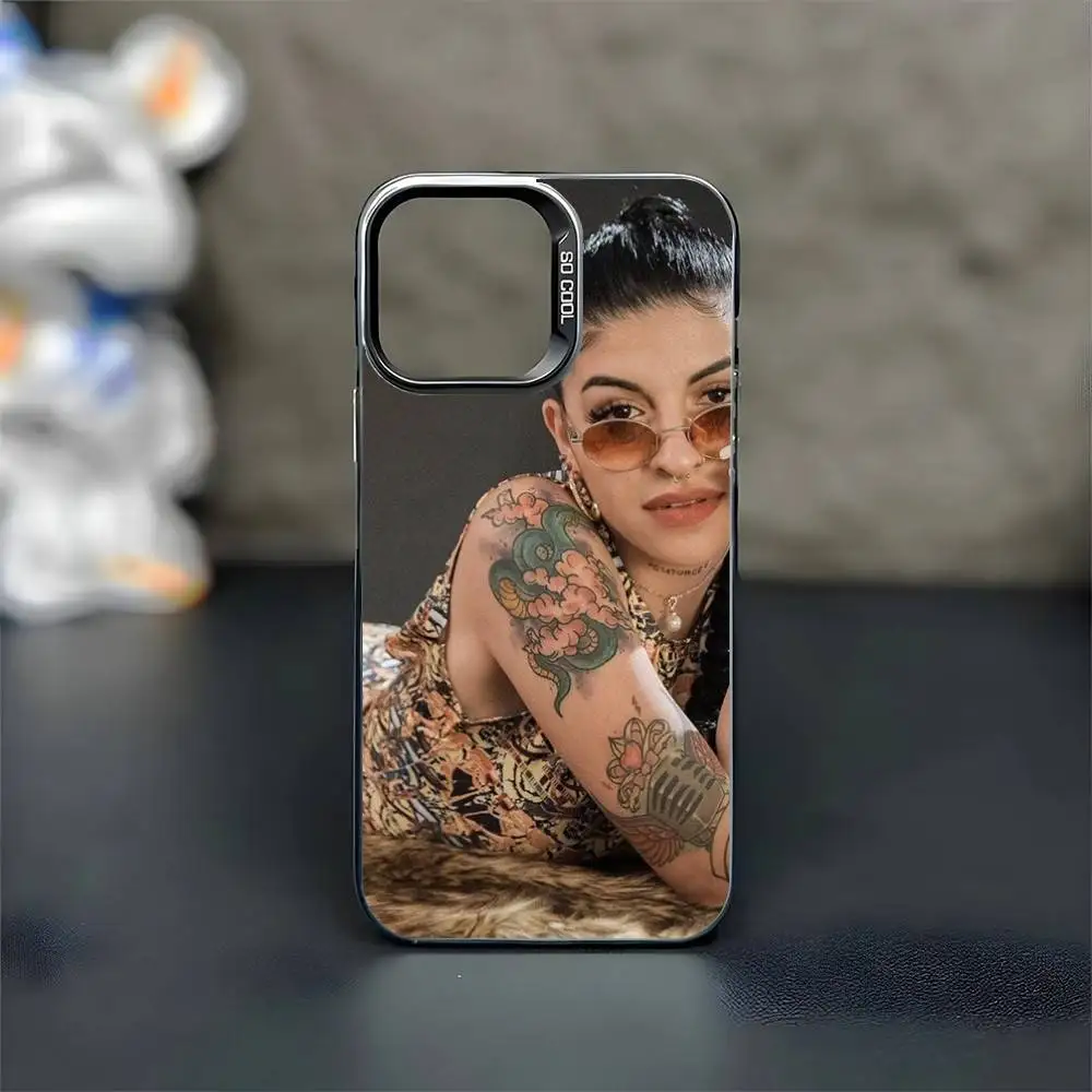 Funda de teléfono Cazzu Error 93 Singer para iPhone17,16,15,14,13,12,11 Plus,Pro Max, funda negra mate a prueba de golpes