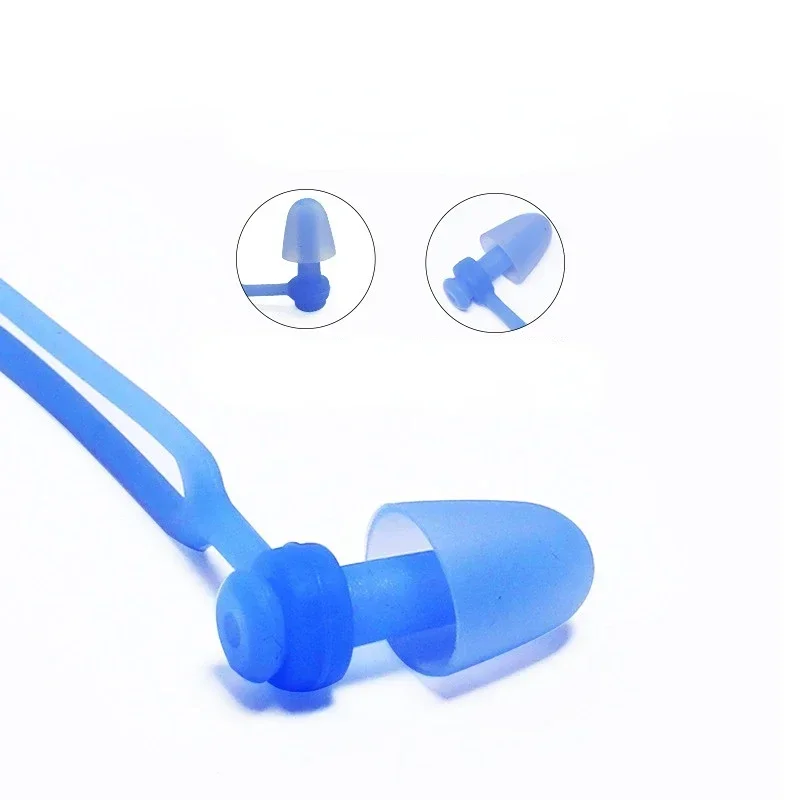 

1pcs Anti-lost Swimming Earplugs Waterproof Noise Reduction Soft Silicone EarPlugs with Rope for Sleeping Swimming Ears