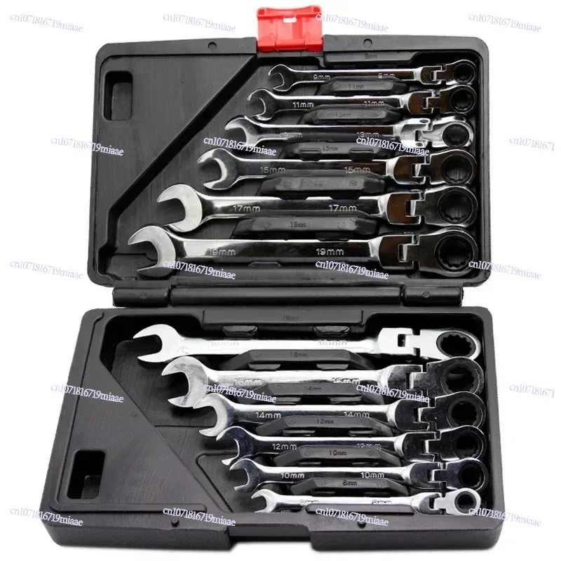 14pcs Keys Set Multitool Wrench Ratchet Spanners Set Hand Tool Wrench Set Universal Wrench Tool Car Repair Tools