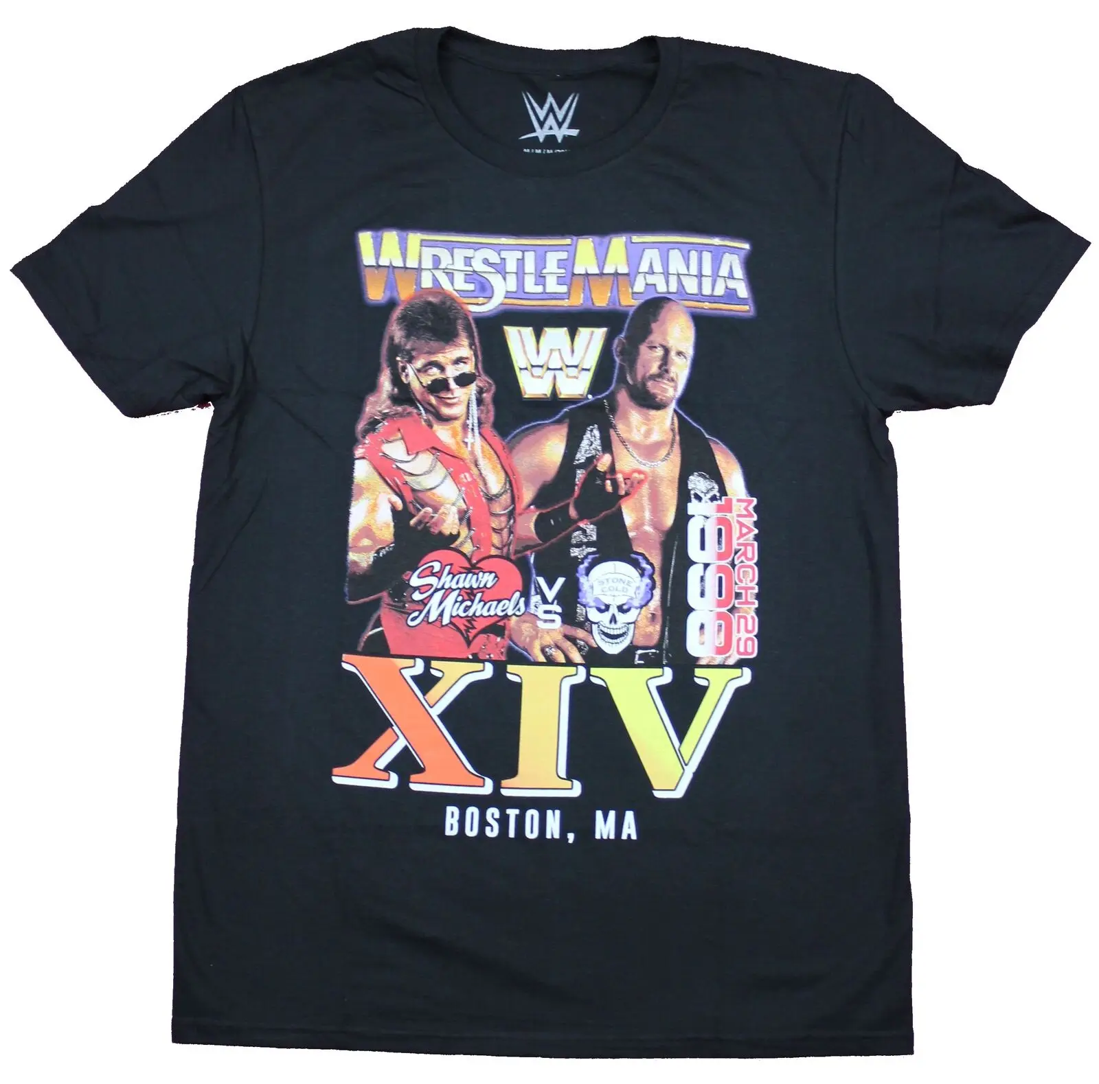 Wrestlemania XIV Adult New T-Shirt - Shawn Michaels Stone Cold Steve Austin