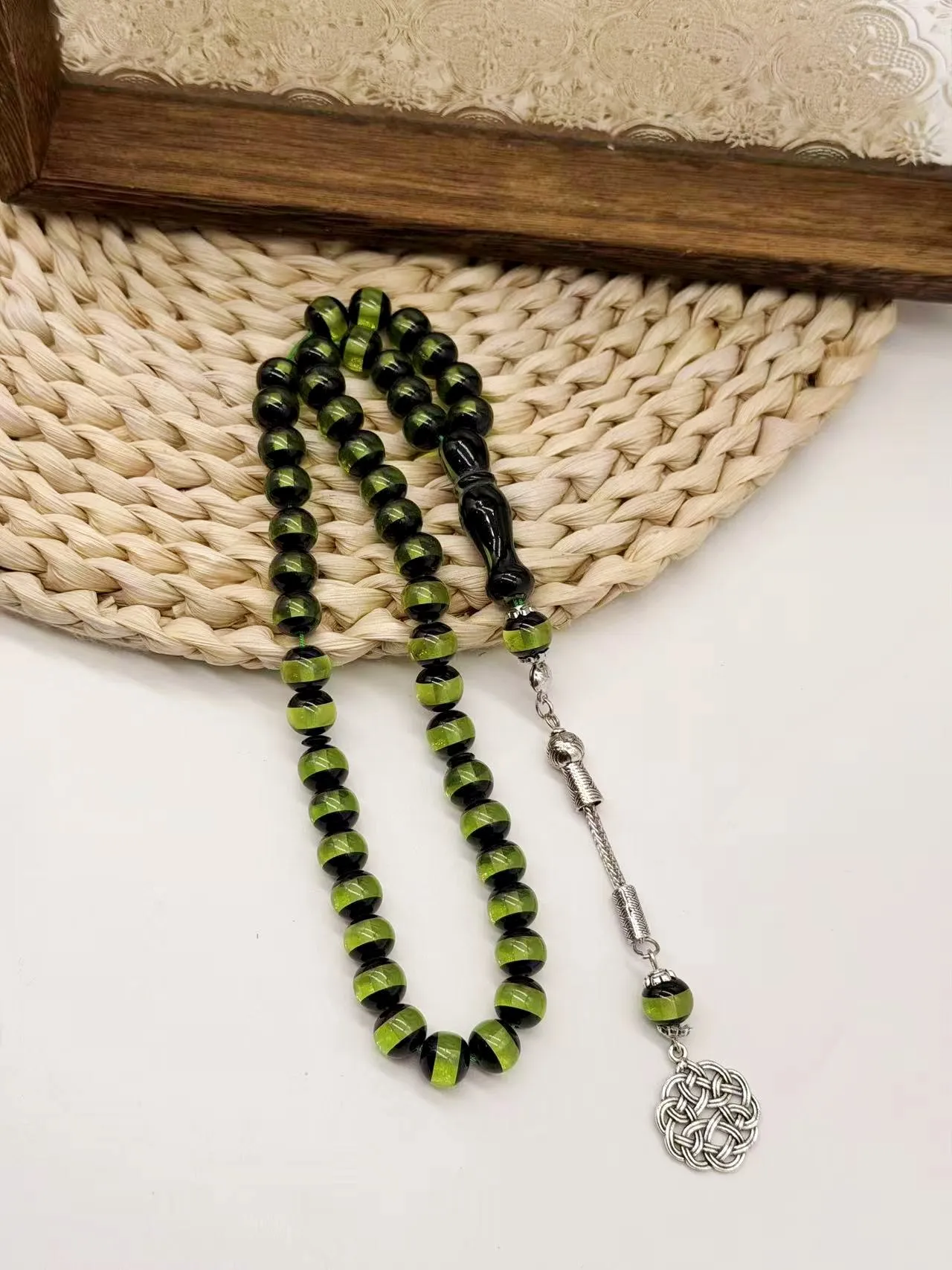 Islamic Tasbih Muslim Rosary 45 Prayer Beads Rosary for Men Women Bracelet Acrylic Charms Pendant Turkey Jewelry Tasbeeh Gift