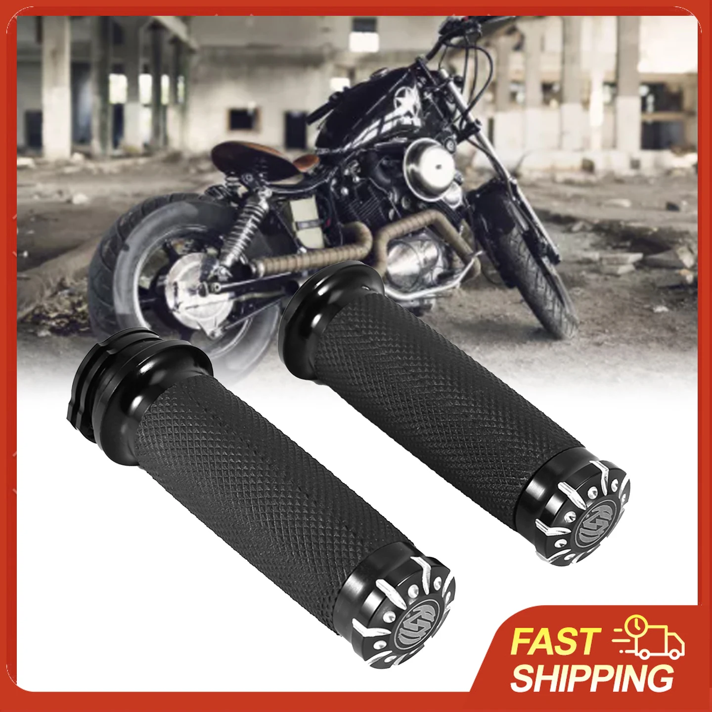 

Универсальные ручки для руля мотоцикла 1 дюйм, алюминий CNC, черные, в ретро-стиле, для моделей Harley Dyna Softail Touring VRSC XL XR