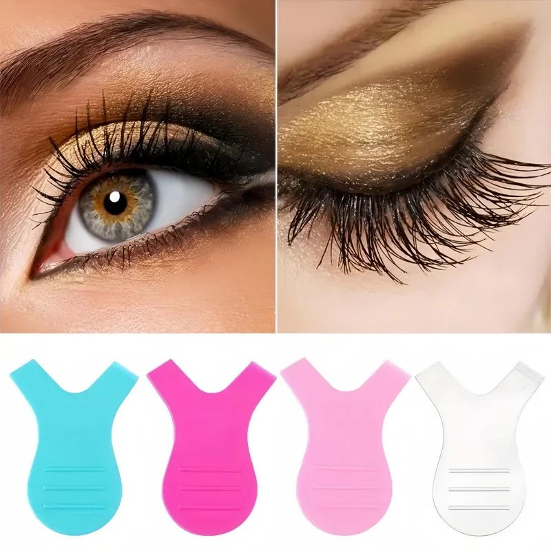 10/50 Stück Y-förmige Wimpernliftbürste, wiederverwendbare Kunststoff-Reinigungs-Mascara-Kämme, Mascara-Verlängerungswerkzeuge zur Verlängerung der Wimpern