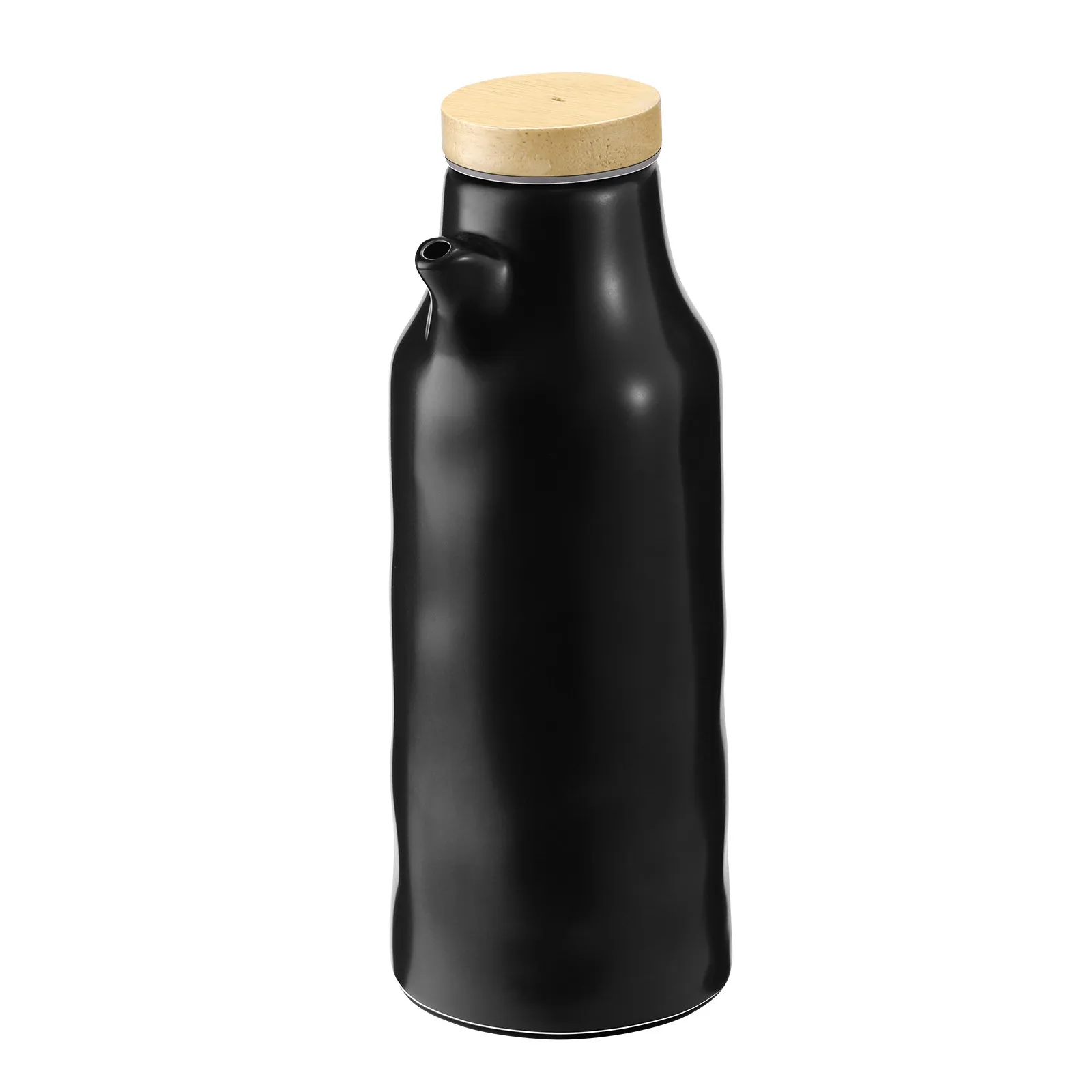 400Ml Ceramic Seasoning Bottle Premium Food-Grade Glossy Glazed Condiment Dispenser for Soy Sauce Olive Oil Vinegar Kitchen view 4