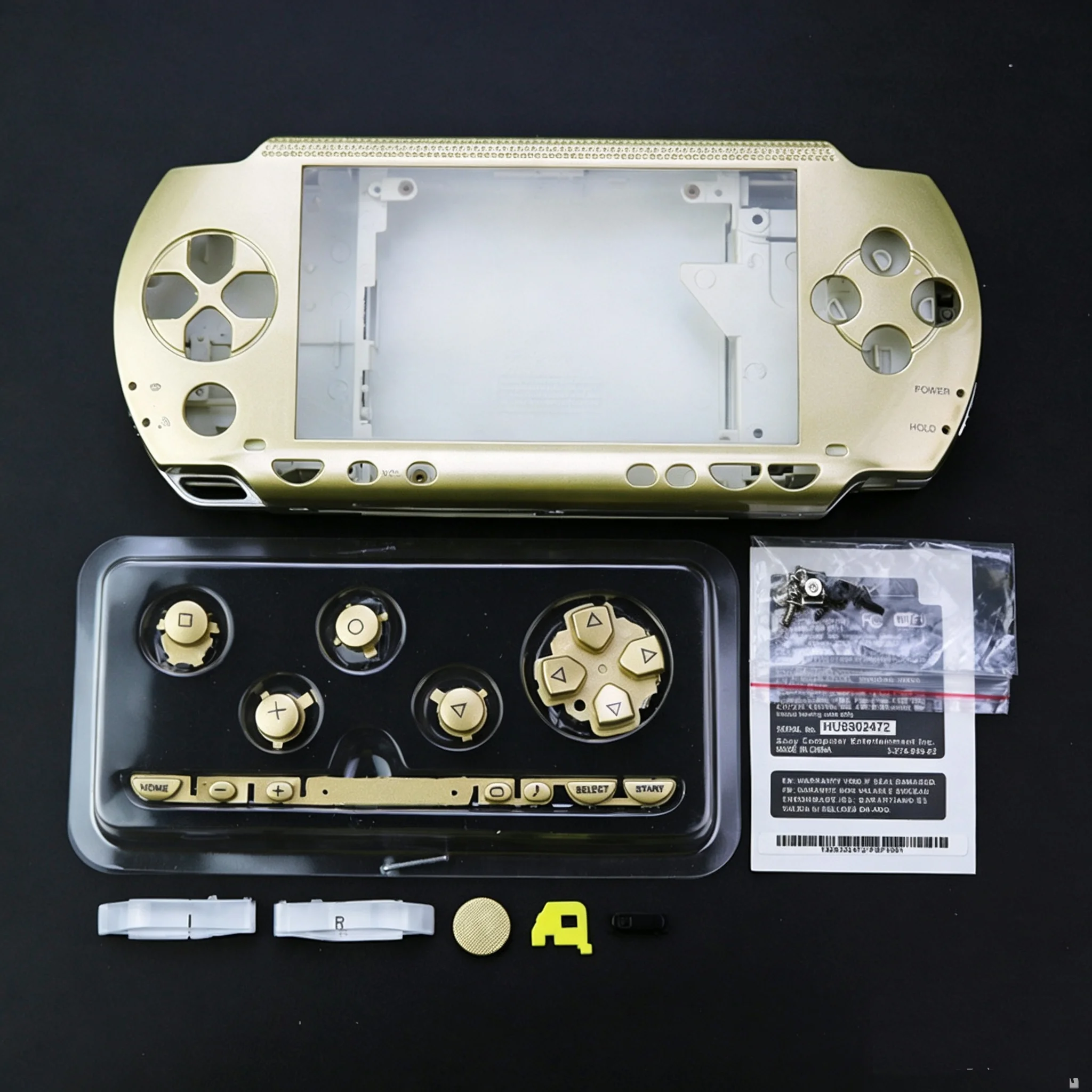 Obudowa zamienna do Sony PSP1000, nieprzezroczysta obudowa, pełny zestaw obudowy, pokrywa, części do samodzielnej naprawy, zestaw do wymiany obudowy konsoli. — zdjęcie produktu 4