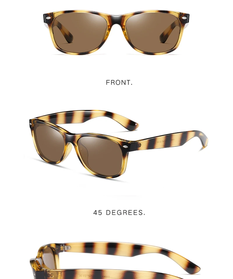 CRIXALIS Polarisierte Sonnenbrille für Herren, Retro-Spiegelbrille, für Herren, zum Fahren, Vintage, Reisen, Angeln, klassische Sonnenbrille für Damen, 400 – Detail 13