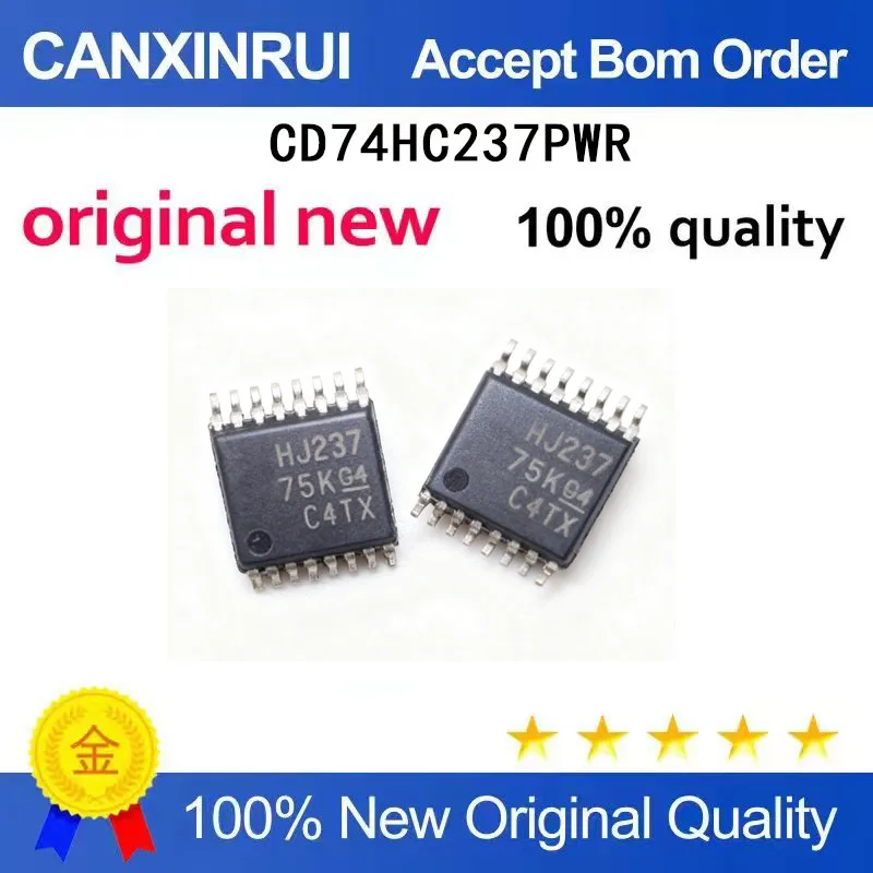 (5-100 Pieces)New stock CD74HC237PWR TSSOP-16 silk screen HJ237 can be directly photographed
