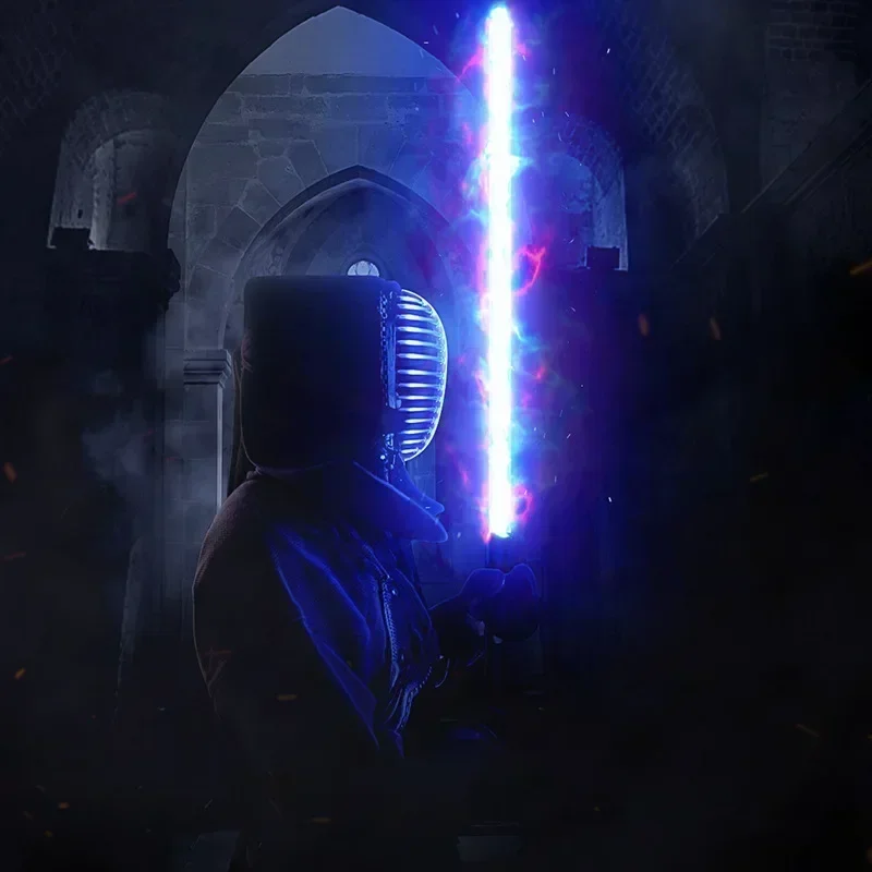 80cm Lightsaber Smooth Swing Heavy Dueling RGB 7Colors Change Soundfonts Force FX FOC Blaster Toy Jedi Laser Sword Luminous Toys
