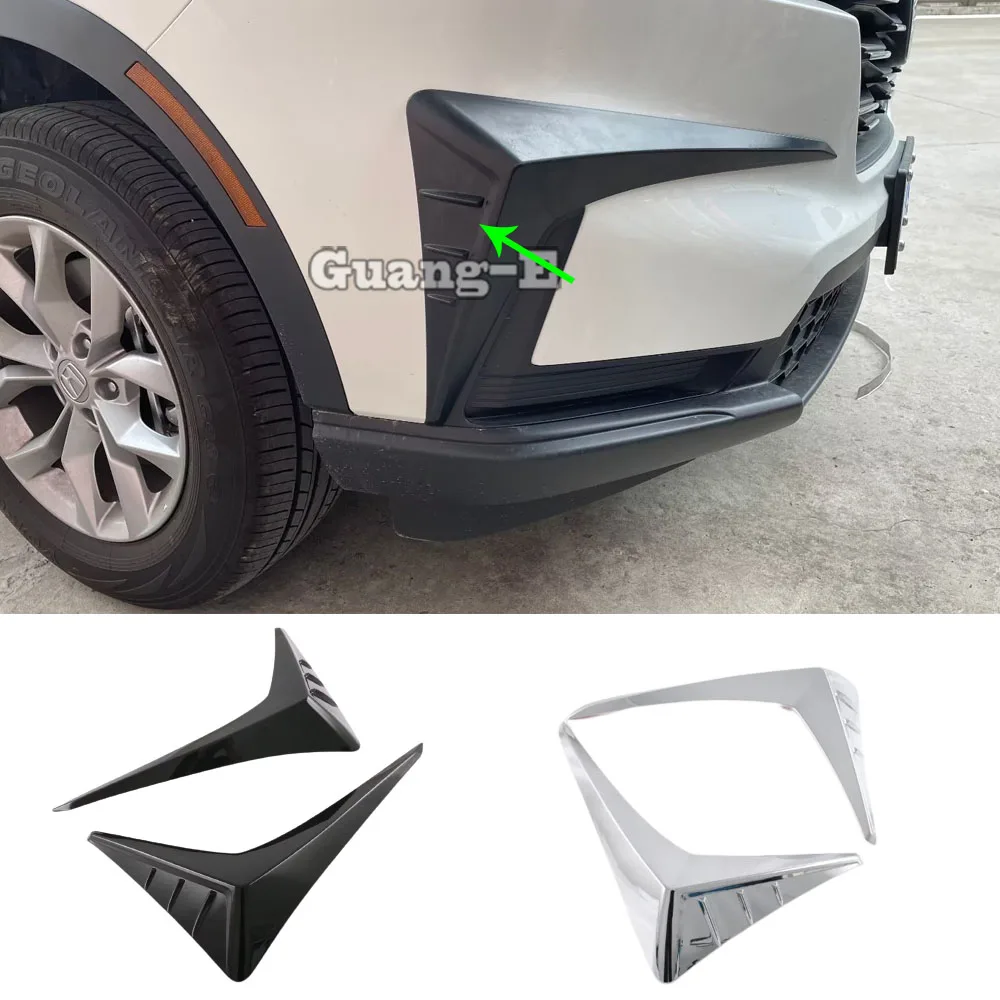 

ABS Plastic Car Front Bumper Spoiler Air Vent Outlet Trim Decor Cover Exterior Accessories For Honda CRV CR-V 2023 2024