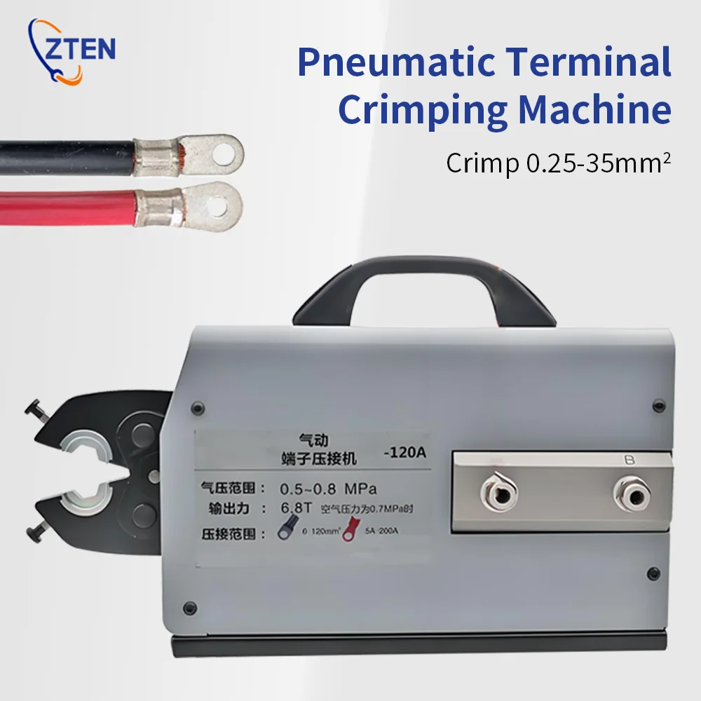 2.5-120 Square Multifunctional AM120 Pneumatic Terminal Crimping Machine Open Copper Nose Wiring Cold Terminal Machine With Mold
