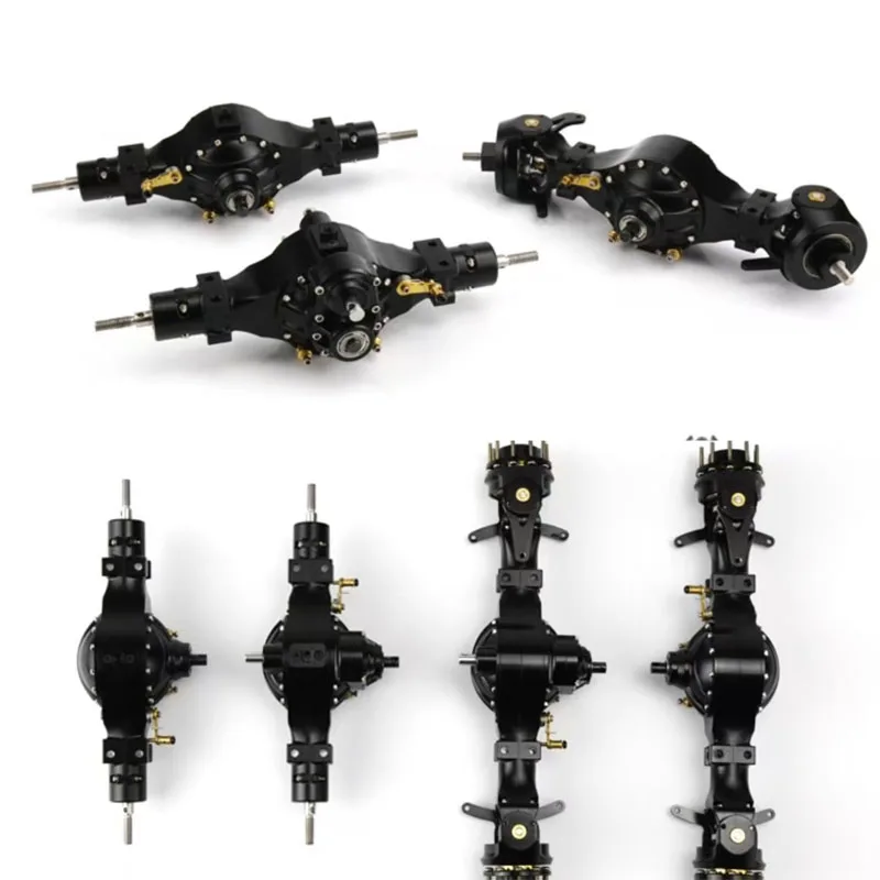 

1/14 truck Tamiya tractor axle Q-900 series differential lock flange bridge mud head military truck DIY model LESU