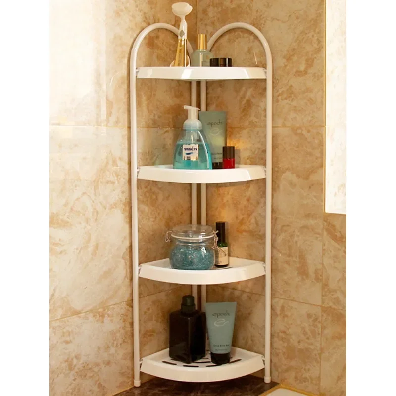 

Bathroom storage rack, bathroom triangular floor to floor corner rack, bathroom wall corner, multi-layer storage rack