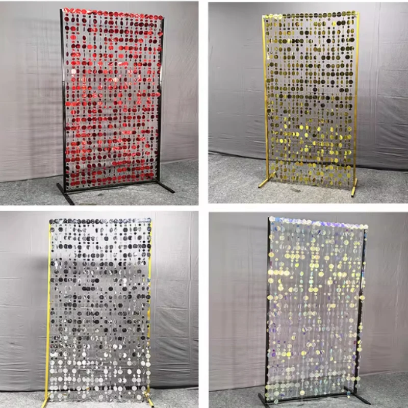 

Wedding Decorations Sequin Bead Strings Gold Silver For Background Arch Frames, Curtain Rods, Glitter Bead Door Curtains