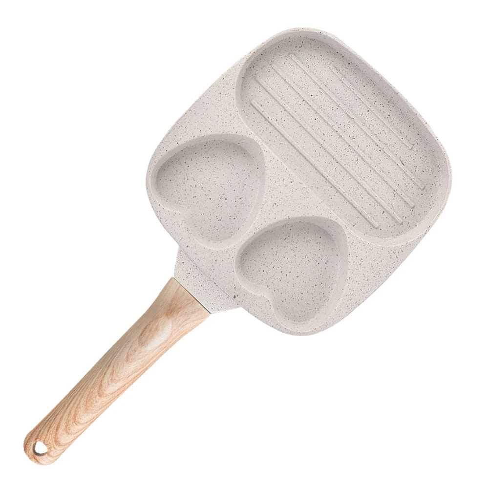 Sartén para panqueques antiadherente para huevos, fácil de limpiar, aleación para desayuno, mmuffin, sartén para hacer huevos, Compatible con estufa de Gas y cocina de inducción
