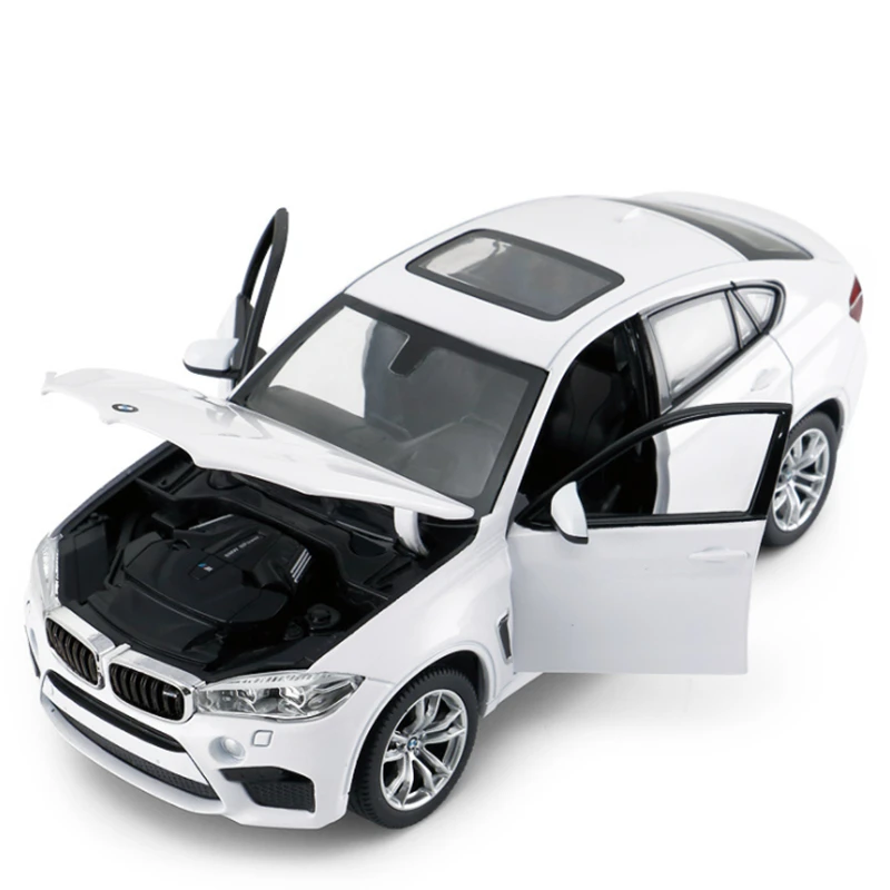 1/24 BMW X6 X6M SUV Coupe Alloy Car Model Diecasts & Toy Metal Vehicles Car Model High Simulation Collection Childrens Toy Gift