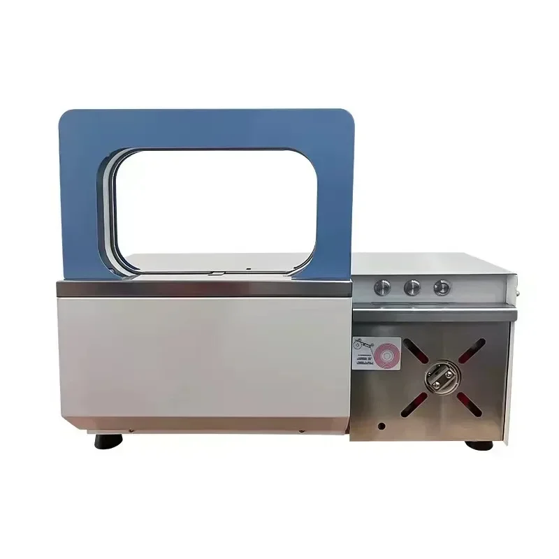 

Automatic OPP belt machine, small curtain baler, kraft paper belt printing carton, medical card binding machine