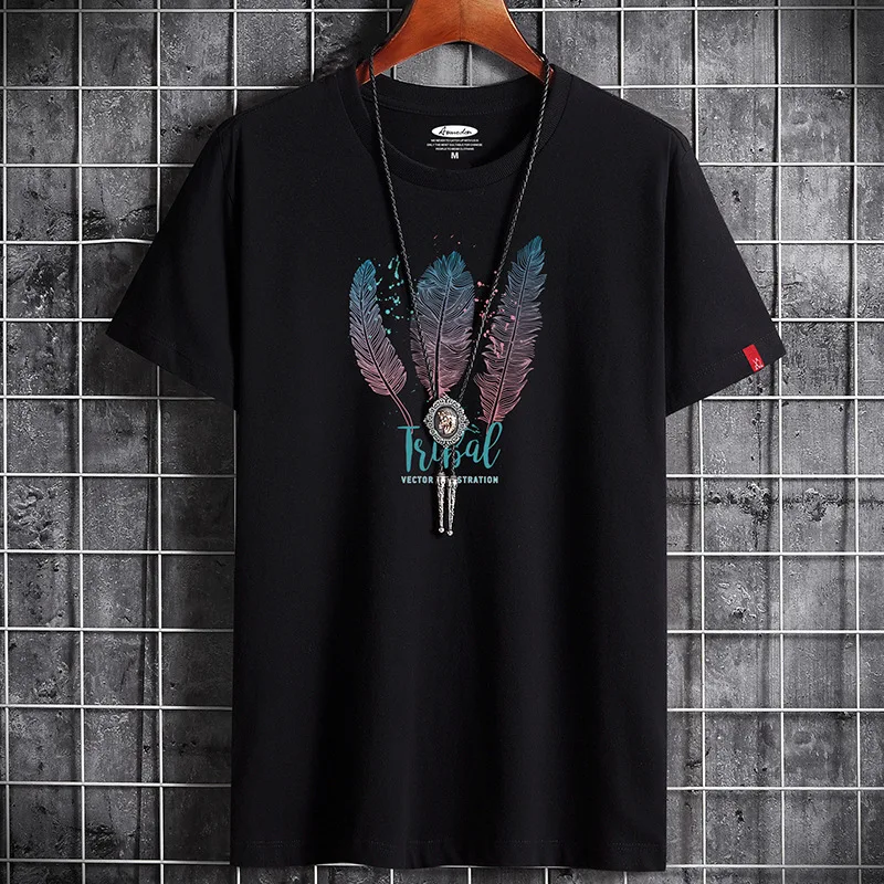 Summer New Fashion Anime Hip Hop T Shirt for Men 2022 Clothing Oversized Harajuku Retro Manga Goth Streetwear Vintage T-shirt