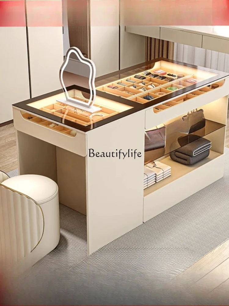 

06Cloakroom, island cabinet integrated, simple, modern drawer storage cabinet, large capacity