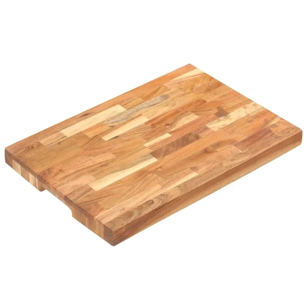 Solid Acacia Wood Chopping Board 19.7x13.8x1.6 - Durable & Stylish Kitchen Essential