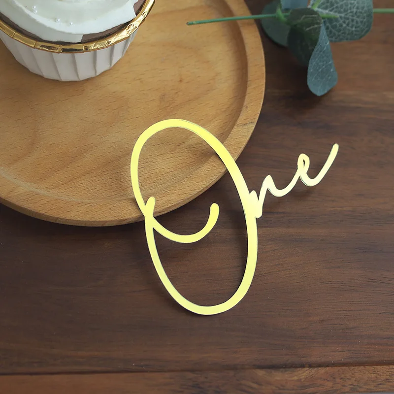 Ins アクリル 1 誕生日ハッピーケーキトッパー 誕生日パーティー 子供ケーキトッパー 1 歳用 デザートケーキデコレーション ベビーシャワー