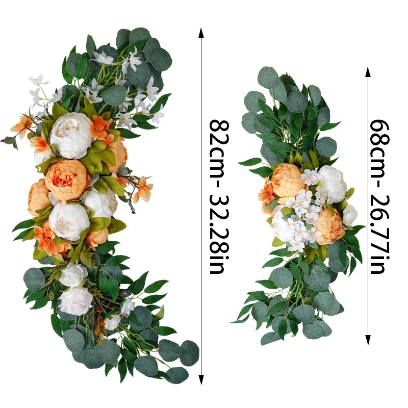 

2pcs/lot Artificial Peonies Large Welcome Door Lintel Flower Decoration Arch Outdoor Wedding Decoration Fake Flowers